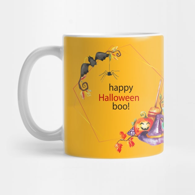 Happy Halloween Boo by Mako Design 